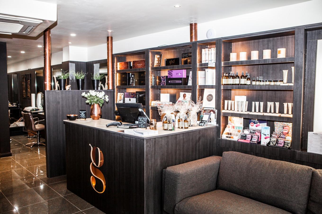 Internal view of the Goji hair salon