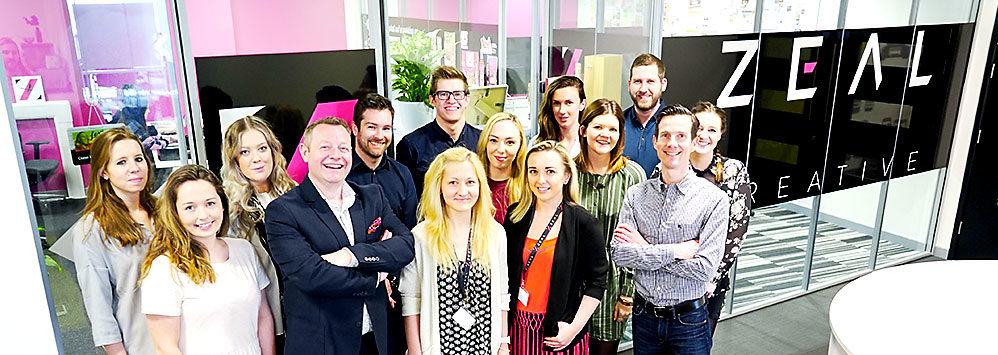 Portrait shot of the team from Zeal Creative