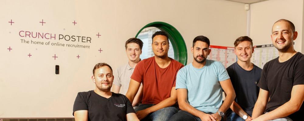 The Crunch Poster team in their offices
