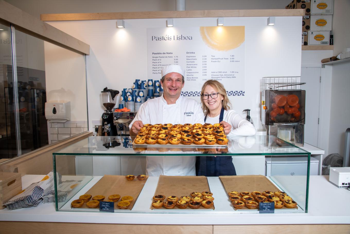Emma and Sebastian of Pasteis Lisboa