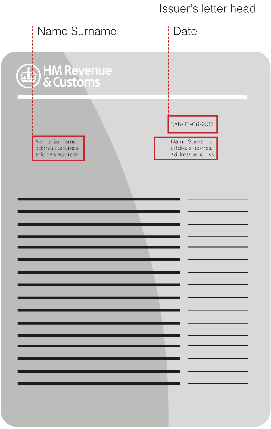 hmrc government letter icon 