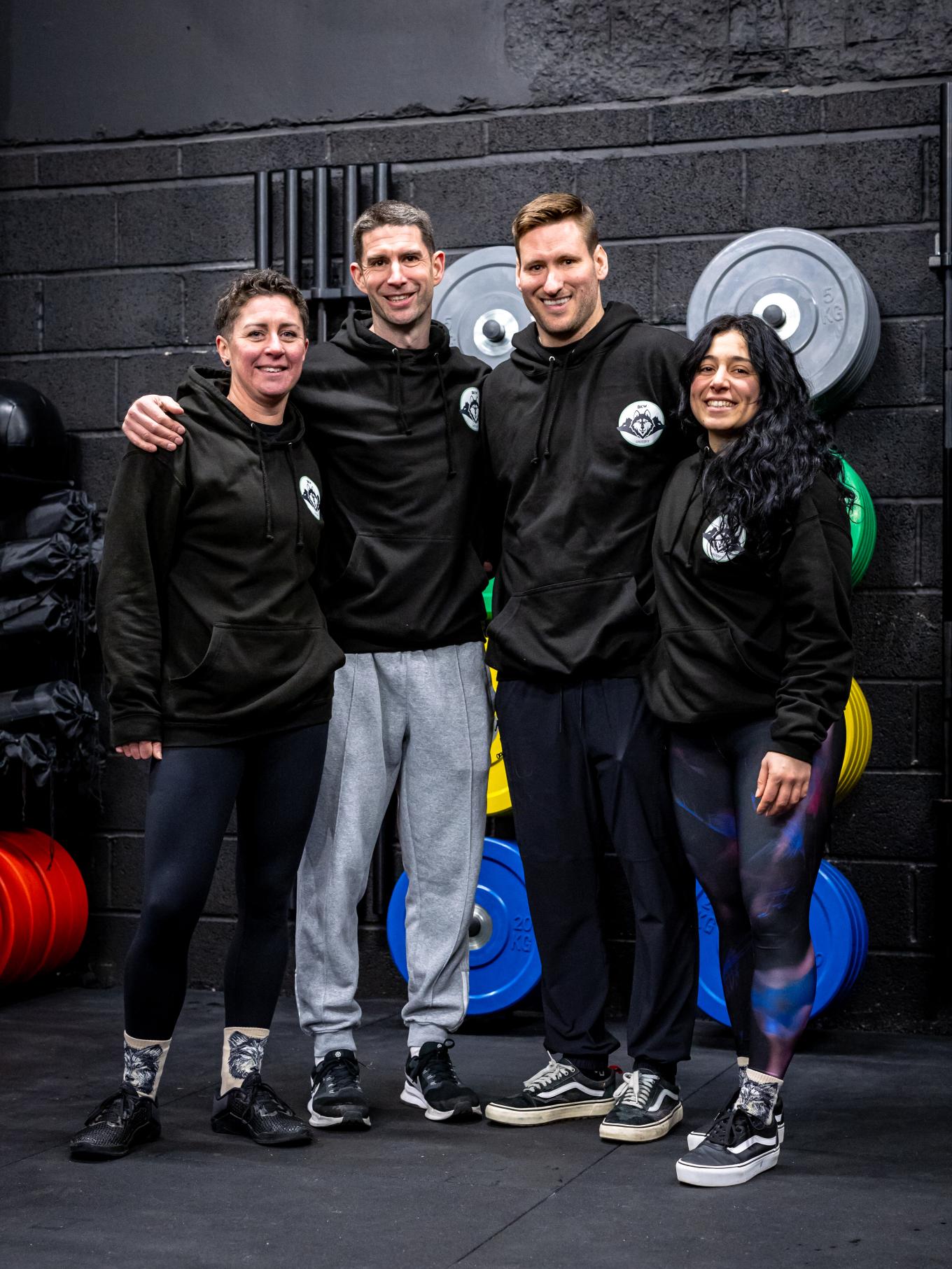 Group photograph of members of the BXW CrossFit team