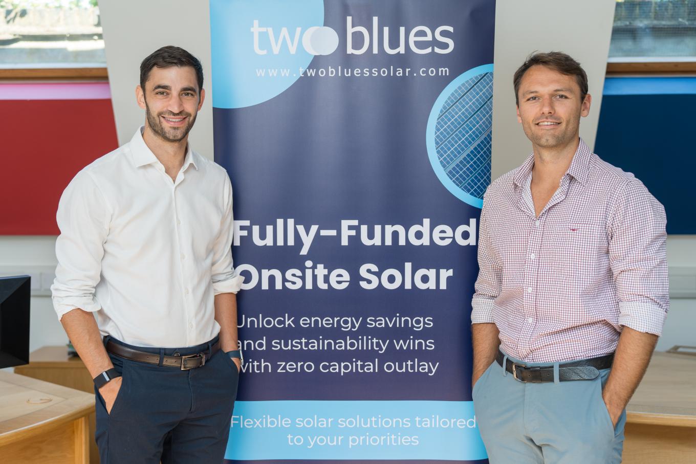 Business owners of Two Blues Solar