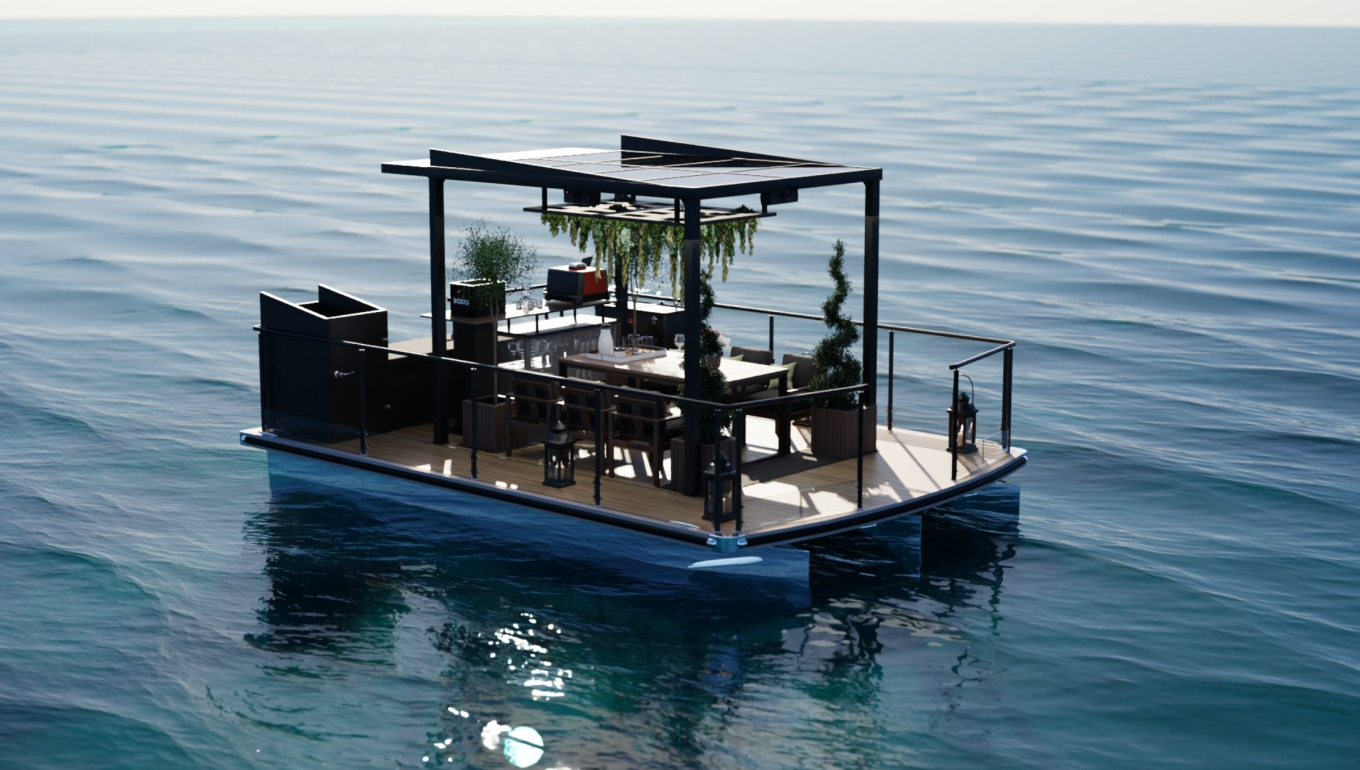 Leisure barque glass boat 