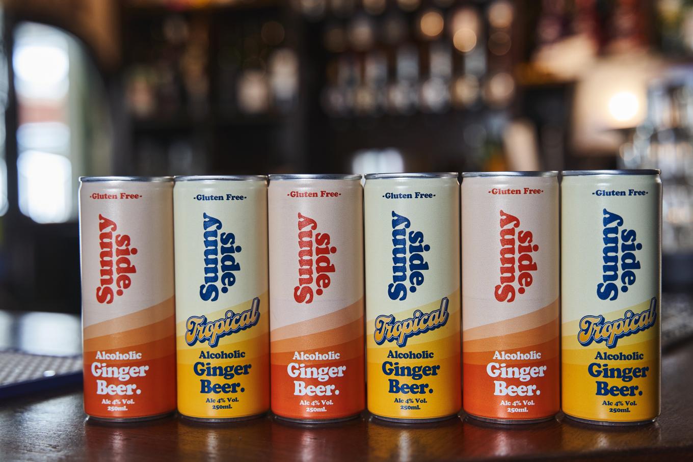 Sunny Side Drinks products on display